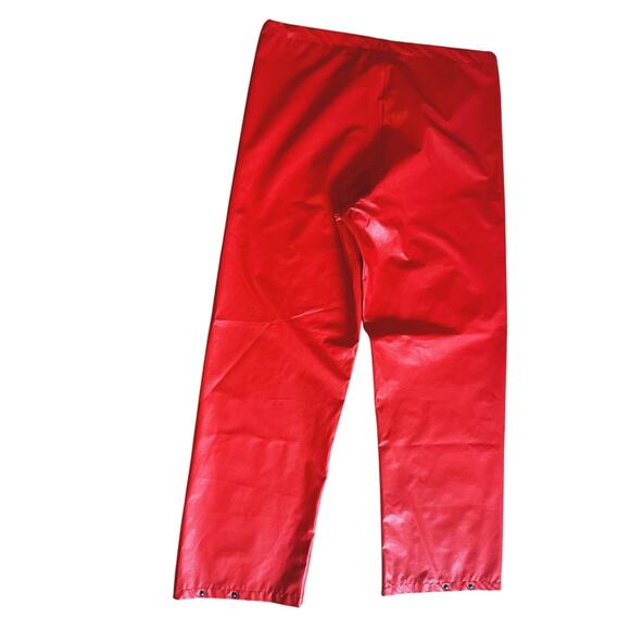 Helly Hansen Unisex Red Soft shell leather Pants Vintage 90s Utility Ski Retro S - Picture 3 of 9